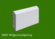 Listwa przypodłogowa MDF biała lakierowana - 80 x 16 PLUS - wilgocioodporna